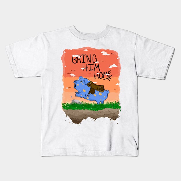 Oink Kids T-Shirt by Osmialow_key